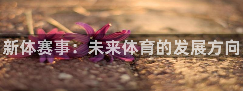 J9官方正版app开户：新体赛事：未来体育的发展方向