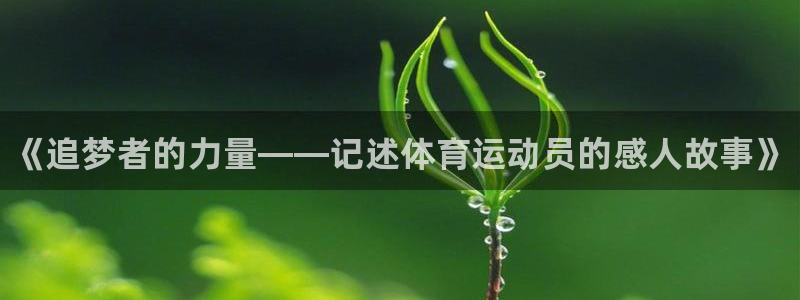 J9官网下载平台APP：《追梦者的力量——记述体育运