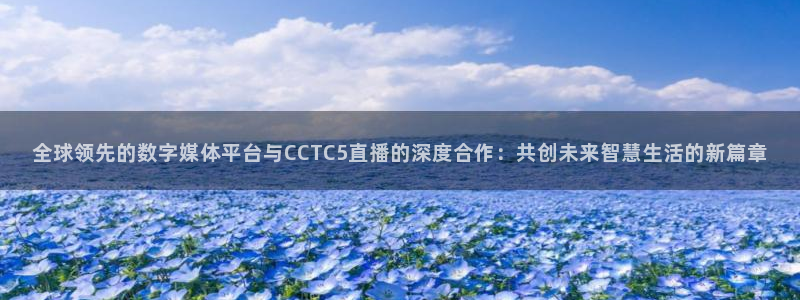 蜘蛛直播体育免费：全球领先的数字媒体平台与CCTC5直播的深度合作：共创未来智慧生活的新篇章