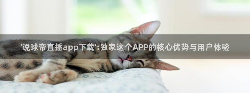 蜘蛛直播球地带：\'说球帝直播app下载\':独家这个APP的核心优势与用户体验
